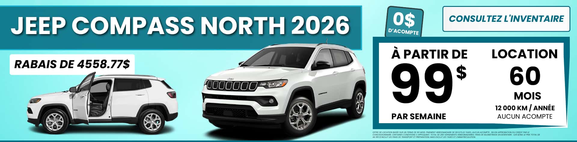 Jeep Compass North 4x4 2026 - février