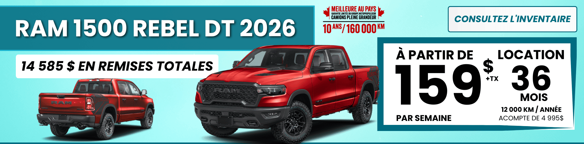 RAM 1500 Rebel 2026 - février