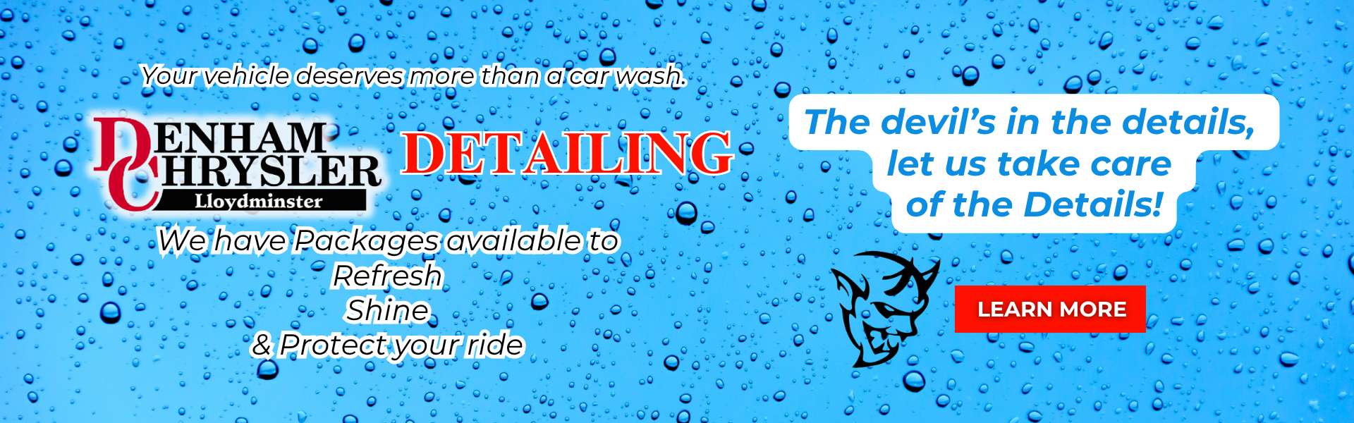 Denham Chrysler Jeep Lloydminster Detail Service information.