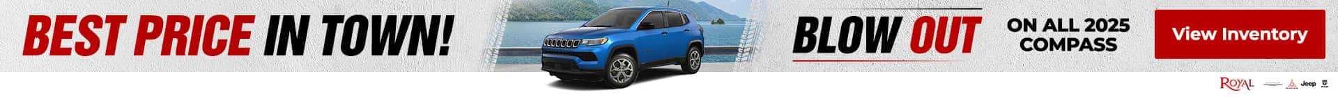 2025 Jeep Compass Best Price Banner