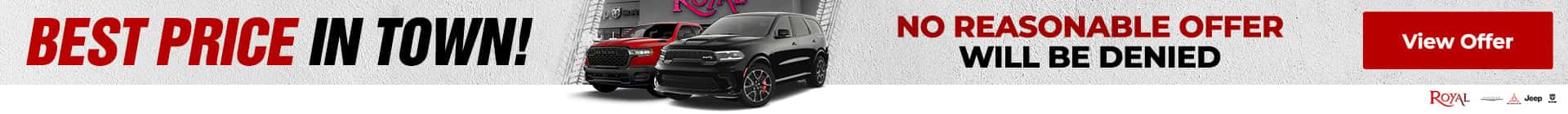 Royal Dodge Jeep Ram Best Price Offer Banner