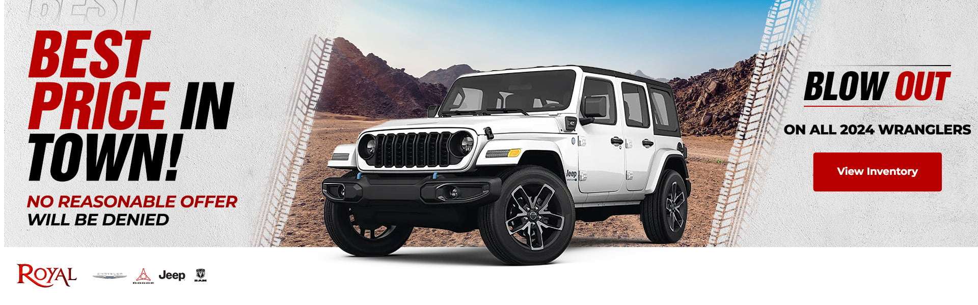 2024 Jeep Wrangler Blowout Sale Banner
