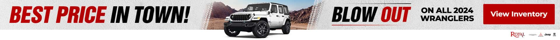 2024 Jeep Wrangler Blowout Sale Banner