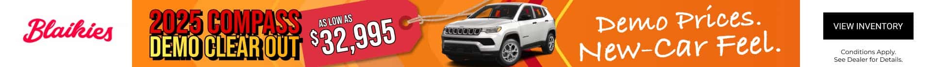 2025 Compass Demo Clear Out