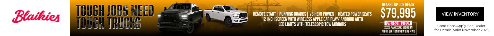 2026 RAM 2500 Bighorn Night Edition - Promo