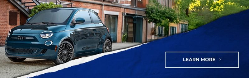 Image showing a call to action for the Fiat 500e.