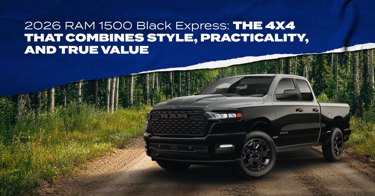 RAM 1500 2026 Black Express: the 4x4 that delivers style, utility, and real value