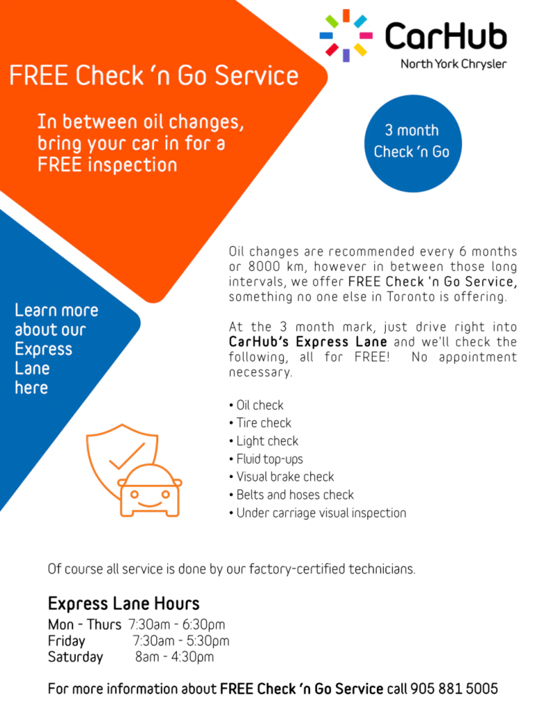 Check 'n Go Service CarHub North York Chrysler