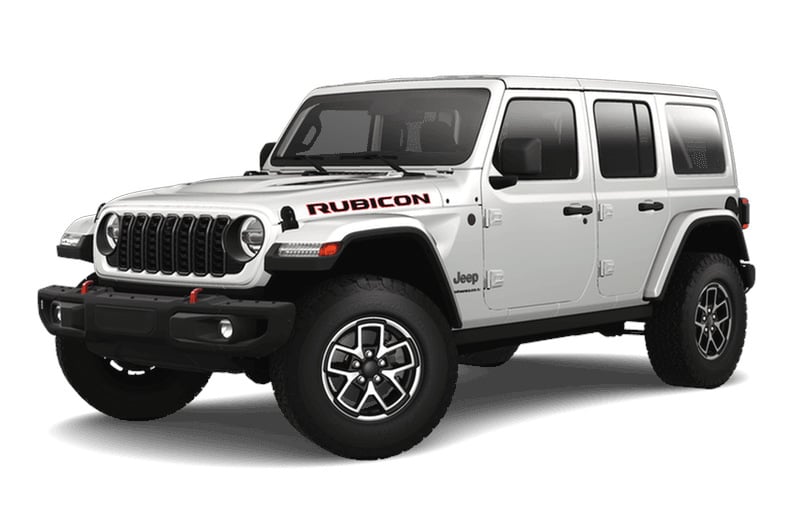 Jeep Wrangler Rubicon x 4 Portes 2025 blanc.