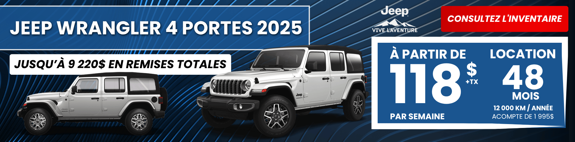 Jeep Wrangler 4 portes 2025 - novembre