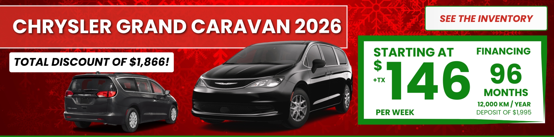 2026 Chrysler Grand Caravan Sxt - Holiday Season