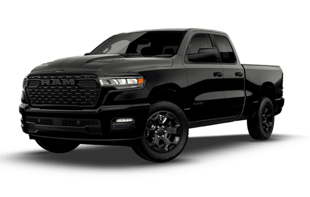 RAM 1500 Black Express 2026 — le camion 4x4 pleine grandeur 4 portes le moins cher au Canada, chez Boucherville Chrysler Rive-Sud