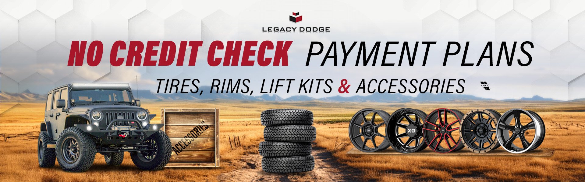 no credit check payment plans - tires, rim, lift kits, accessories- legacy dodge fort mcmurray-780-790-9000