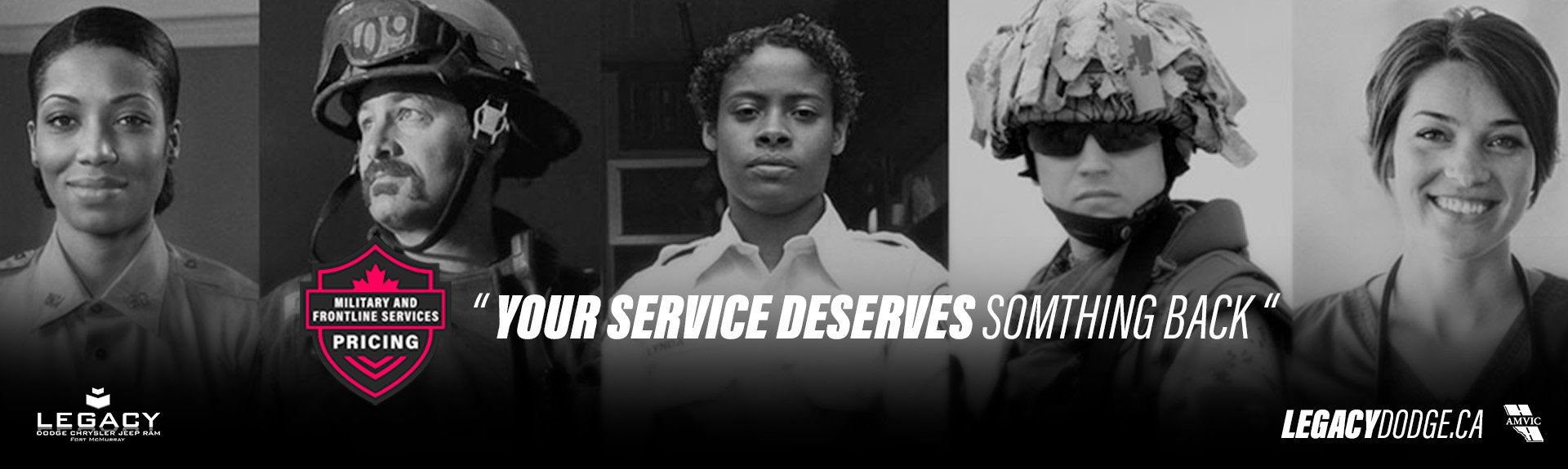 Military and frontline services pricing