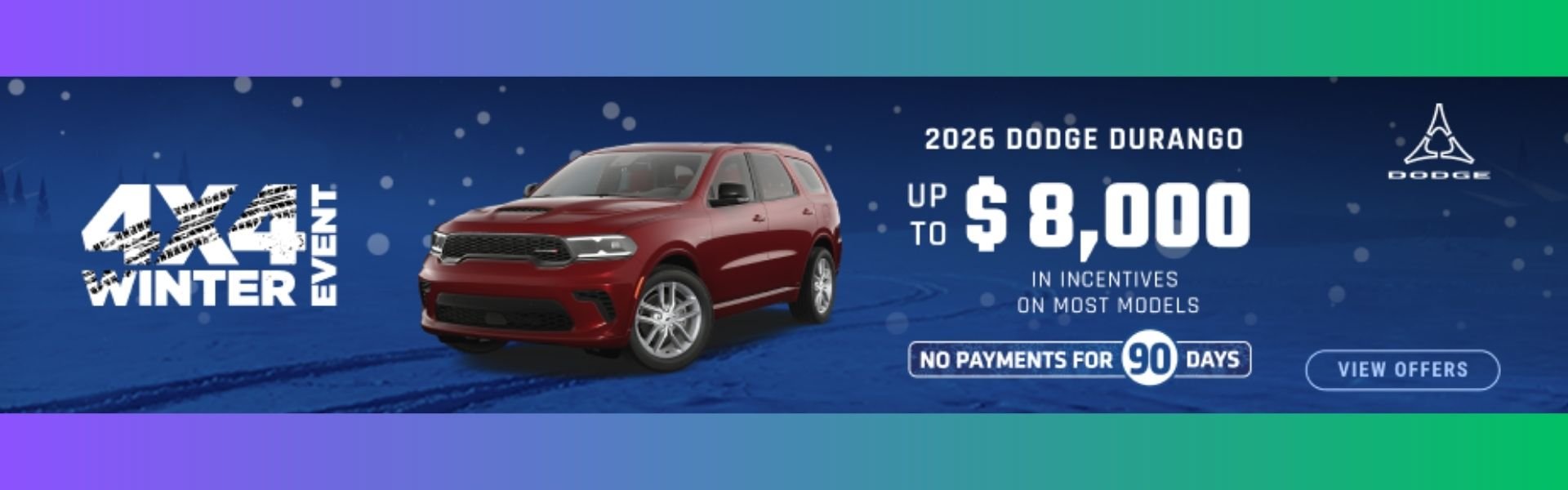 February is heating up at Unique Chrysler! ❄️🔥 The 4X4 Winter Event is officially here, and we’re dropping some massive incentives to help you tackle the snow in style. Whether you need the rugged capability of a Rubicon, the family-hauling power of a Durango, or a heavy-duty Ram to get the job done, we’ve got the keys waiting for you. Check out these February specials: 2025 Jeep Wrangler 4-Door Rubicon: Get 0% financing for up to 72 months! 2026 Dodge Durango: Take advantage of up to $8,000 in incentives on most models. 2026 Ram 2500 Power Wagon: Own the road with 0% financing for up to 72 months. 2026 Chrysler Grand Caravan SXT: Now starting at just $49,995. Plus, enjoy NO PAYMENTS for 90 days on these select models! Don't let the winter blues keep you off the road. Swing by and see us to grab these deals before they melt away!