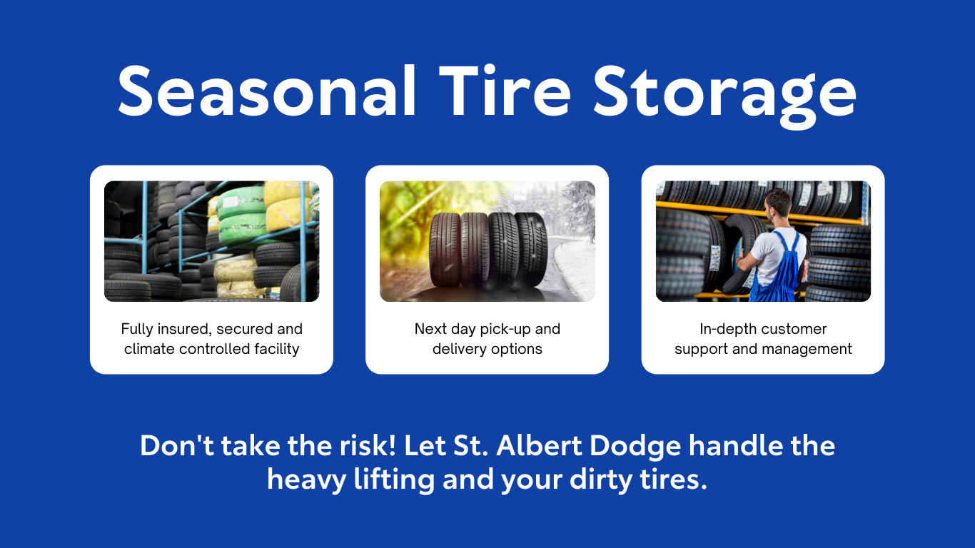 Seasonal Tire Storage at St. Albert Dodge