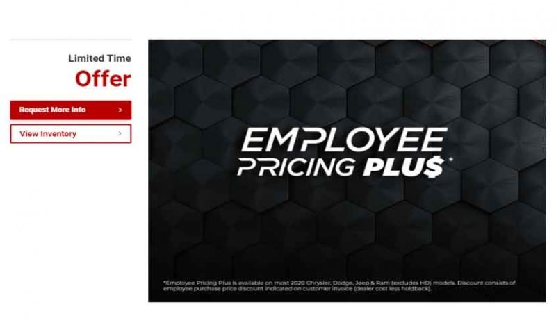 Employee Pricing Offer