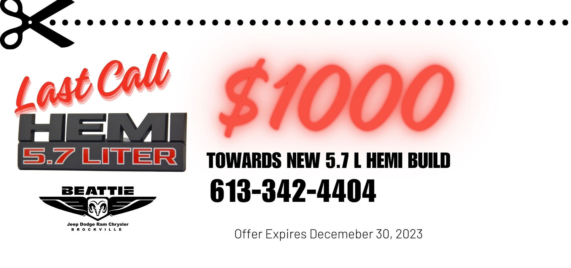 Last Call for the Hemi Engine Beattie Dodge Chrysler Jeep Ram