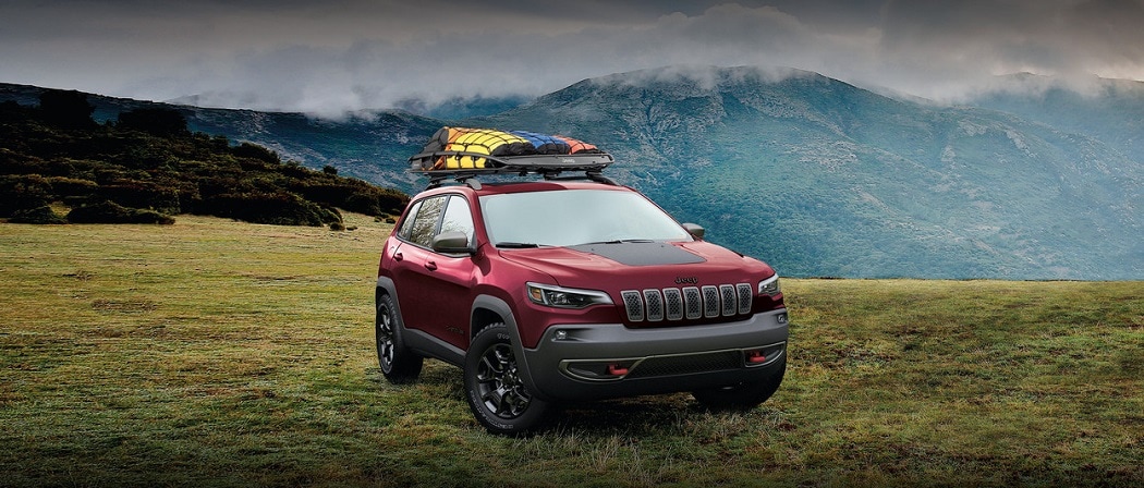 2020 Jeep Cherokee Dark Red Roof Accessories | Village Chrysler