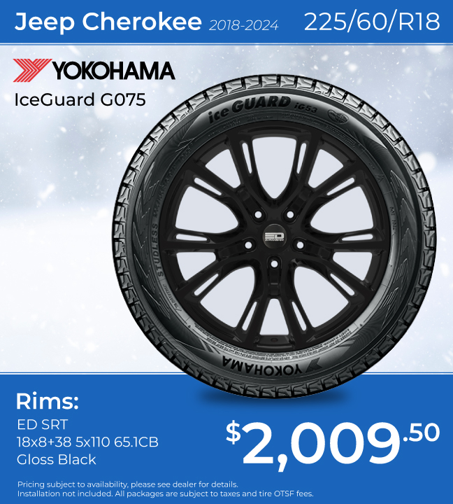 Jeep Cherokee Yokohama IceGuard G075