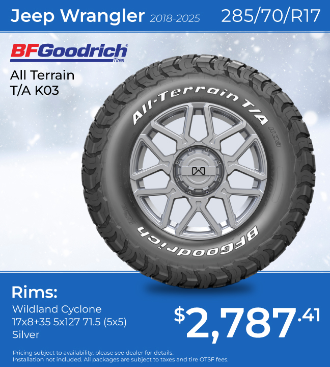 Jeep Wrangler BFGoodrich All Terrain T/A K03