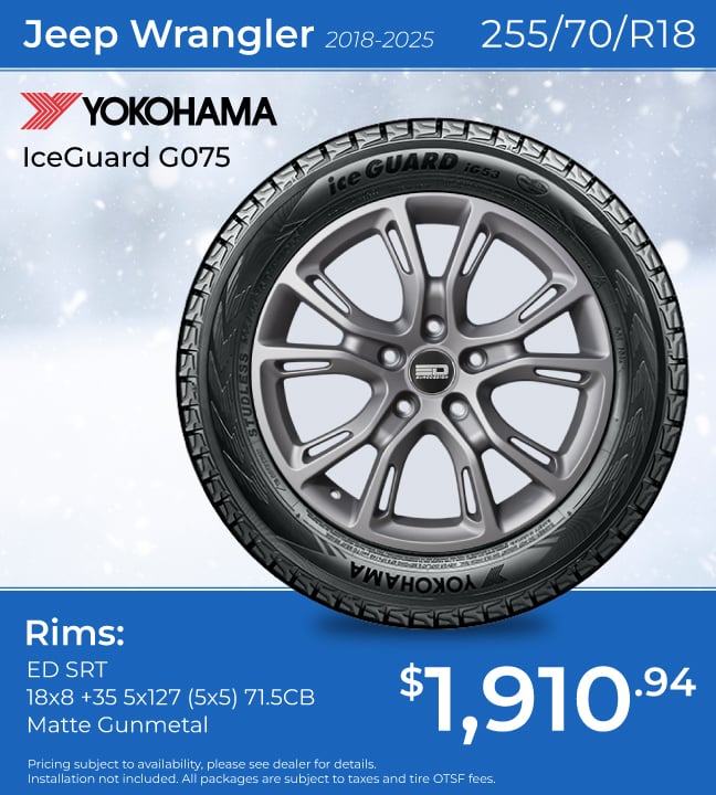 Jeep Wrangler Yokohama IceGuard G075