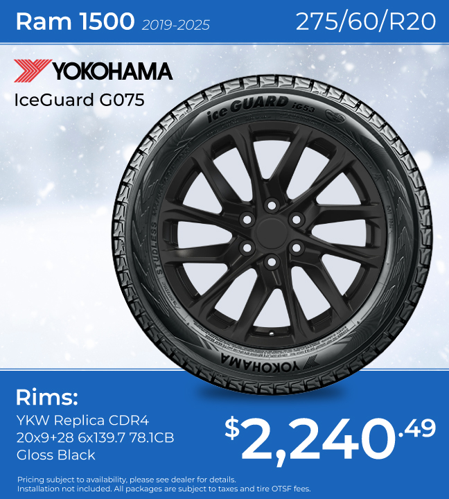 Ram 1500 Yokohama Ice Guard G075
