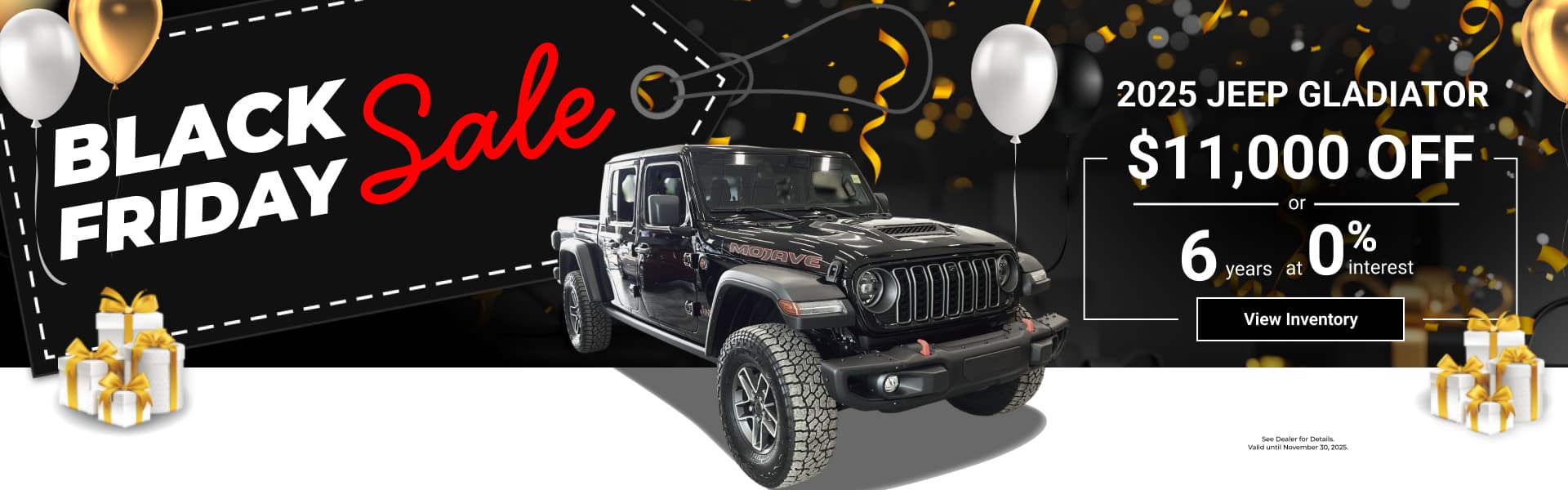 Black Friday Sale - 2025 Jeep Gladiator