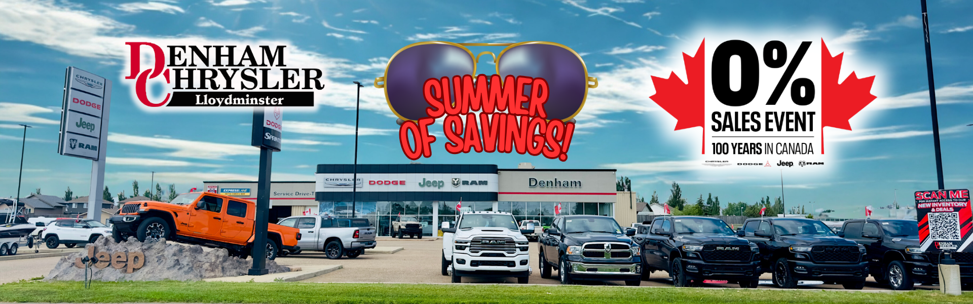 Denham Chrysler Jeep August 2025 Promo Denham Chrysler Jeep in Lloydminster August Promotion details.