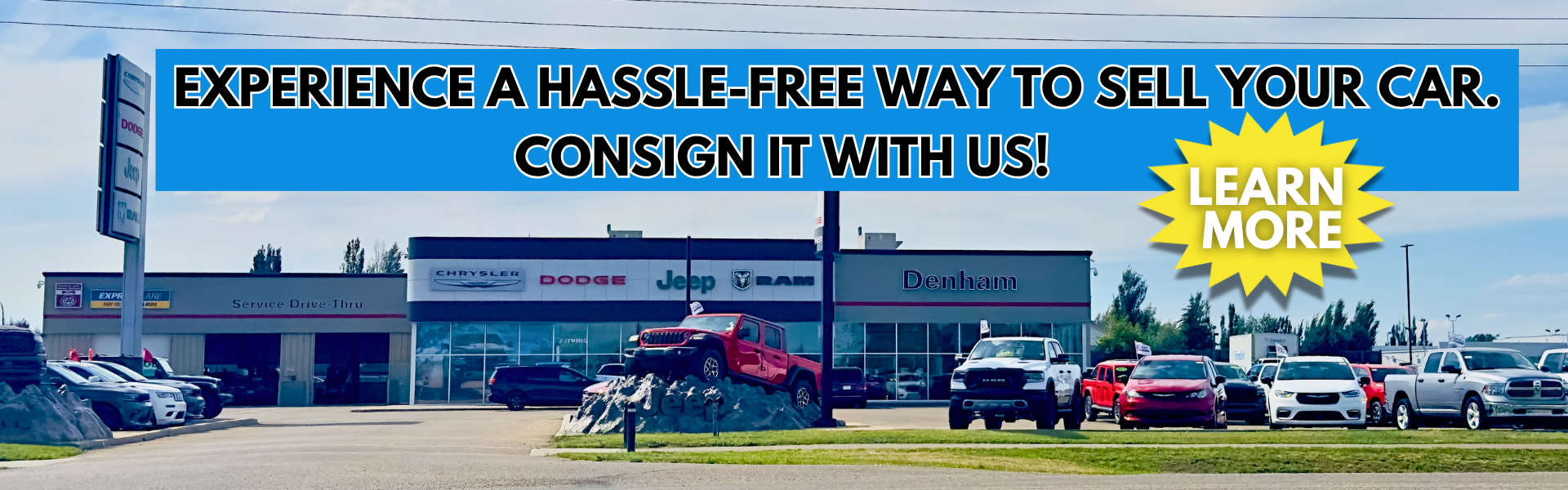 Denham Chrysler Jeep Consignment Services Denham Chrysler Jeep Lloydminster Consignment Service Information.
