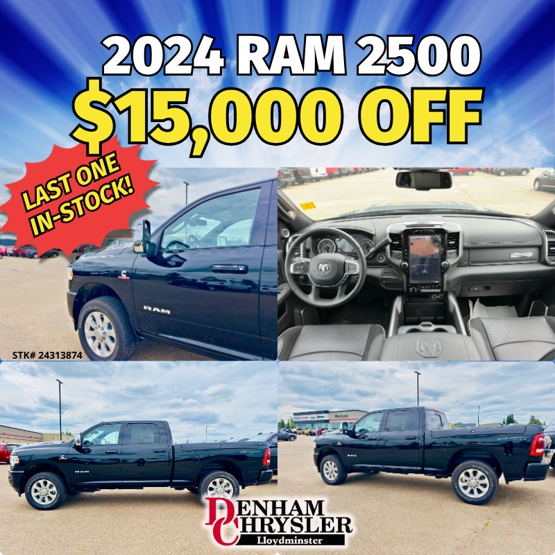 Denham Chrysler Jeep truck sale details.