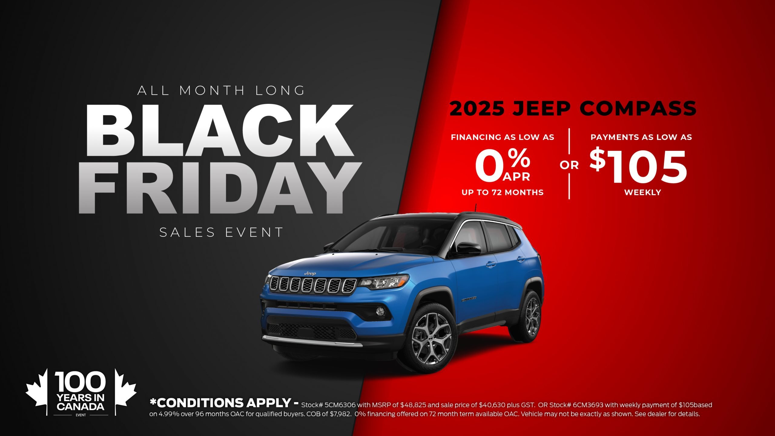 Great-West-Chrysler-Black-Friday-2025-Jeep-Compass-Homepage-Hero