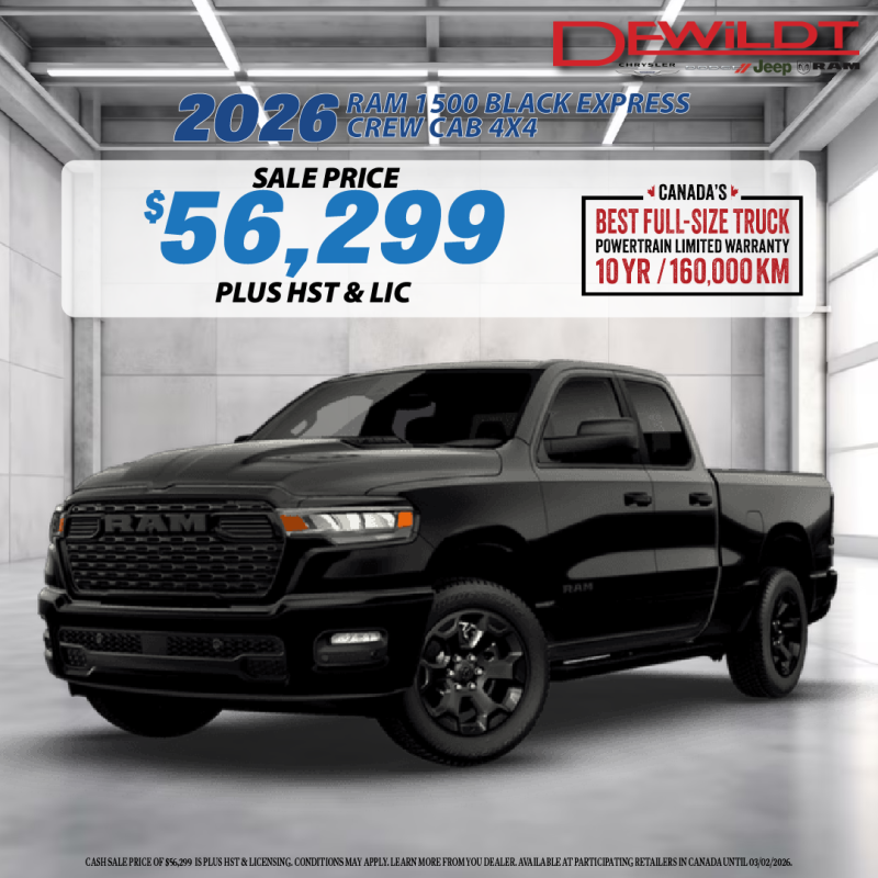 2026 Ram 1500 Black Express - February 2026 Special