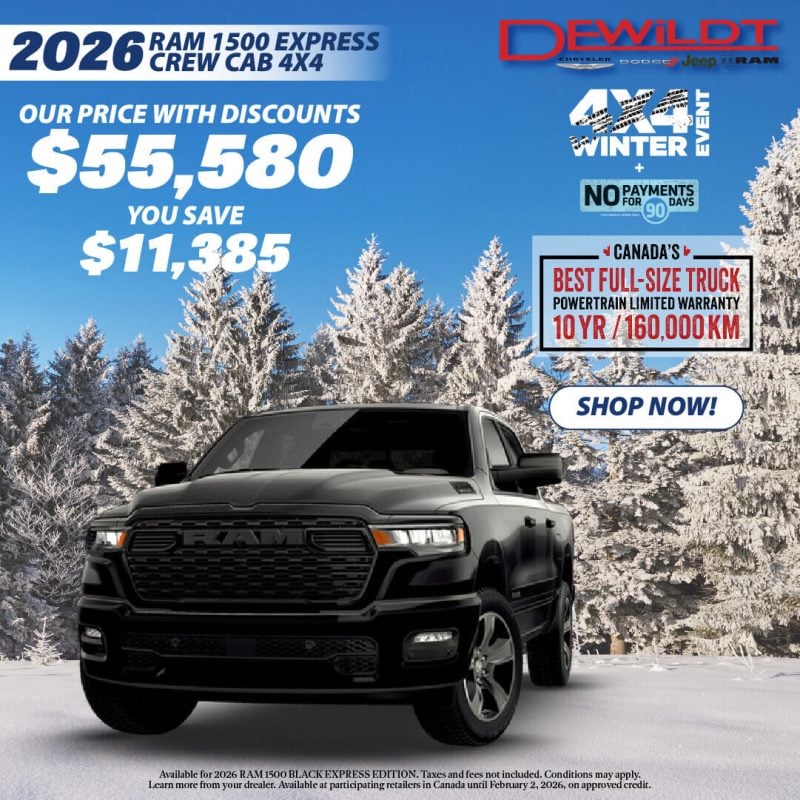 2026 Ram 1500 Black Express - February 2026 Special