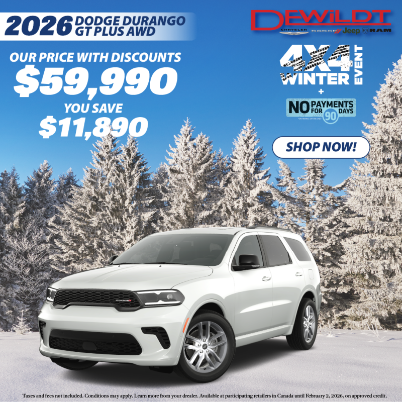 2026 Dodge Durango GT Plus - January 2026 Special