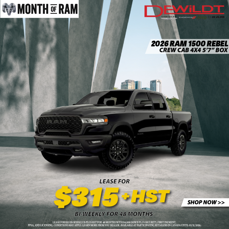 2026 Ram 1500 Black Rebel - March 2026 Special