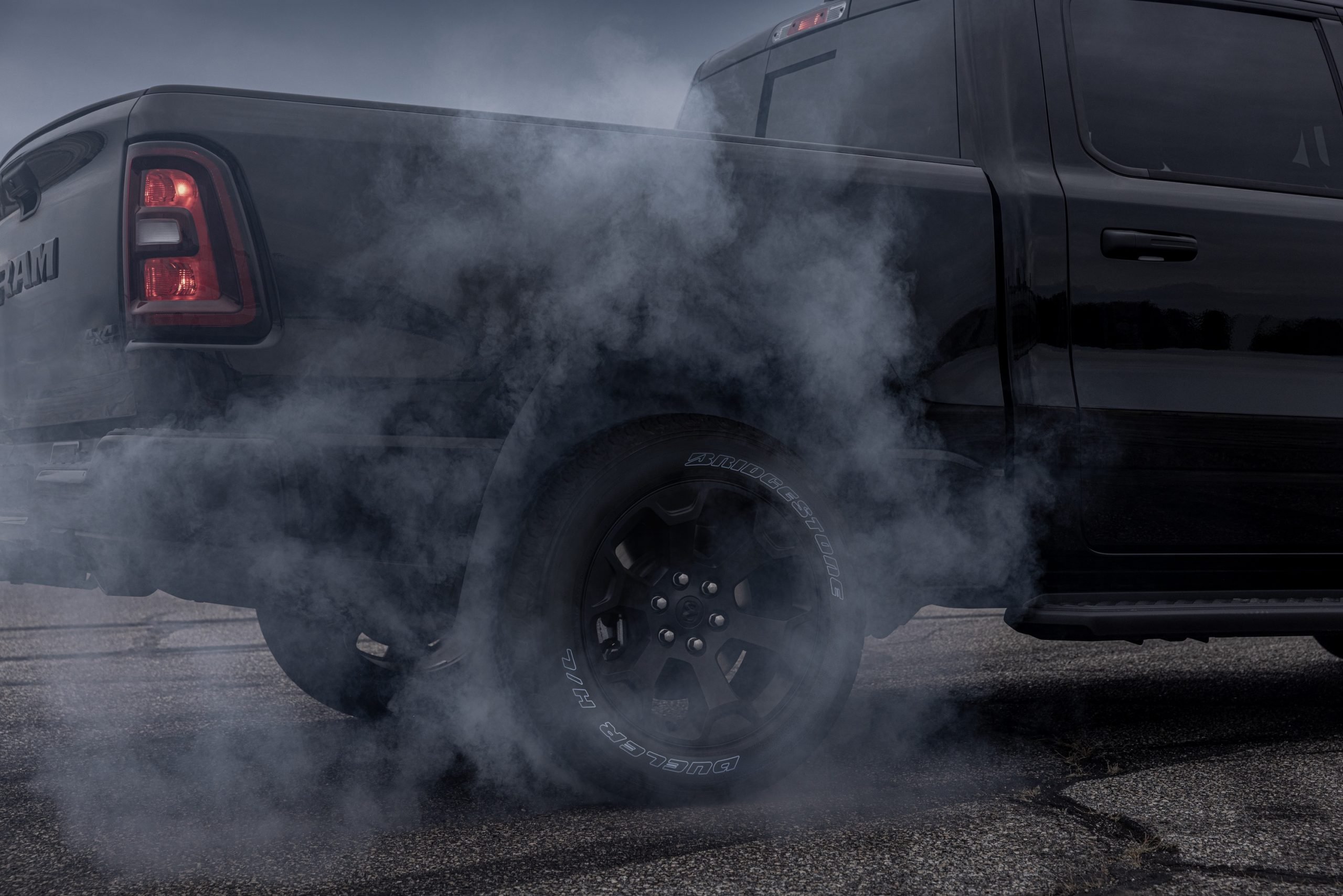 2026 Ram 1500 Black Express with HEMI® V-8 smoky burnout slider_widget-14-7