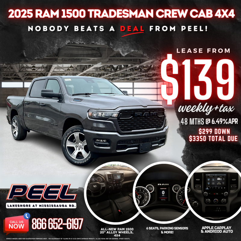 2025 RAM 1500 TRADESMAN CREW CAB 4X4