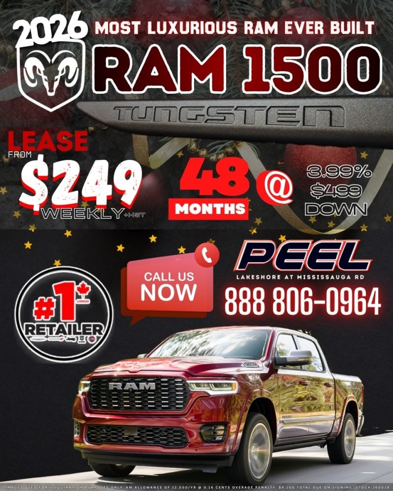 2026 RAM 1500 TUNGSTEN CREW CAB 4X4 Lease Deal