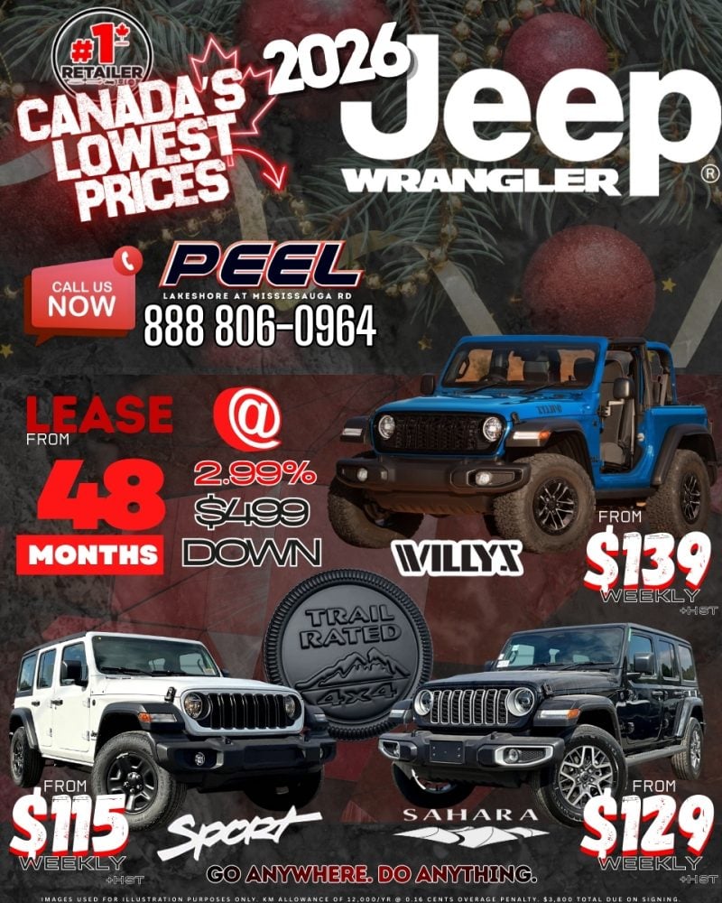 CHOOSE YOUR 2026 JEEP WRANGLER 4-DOOR