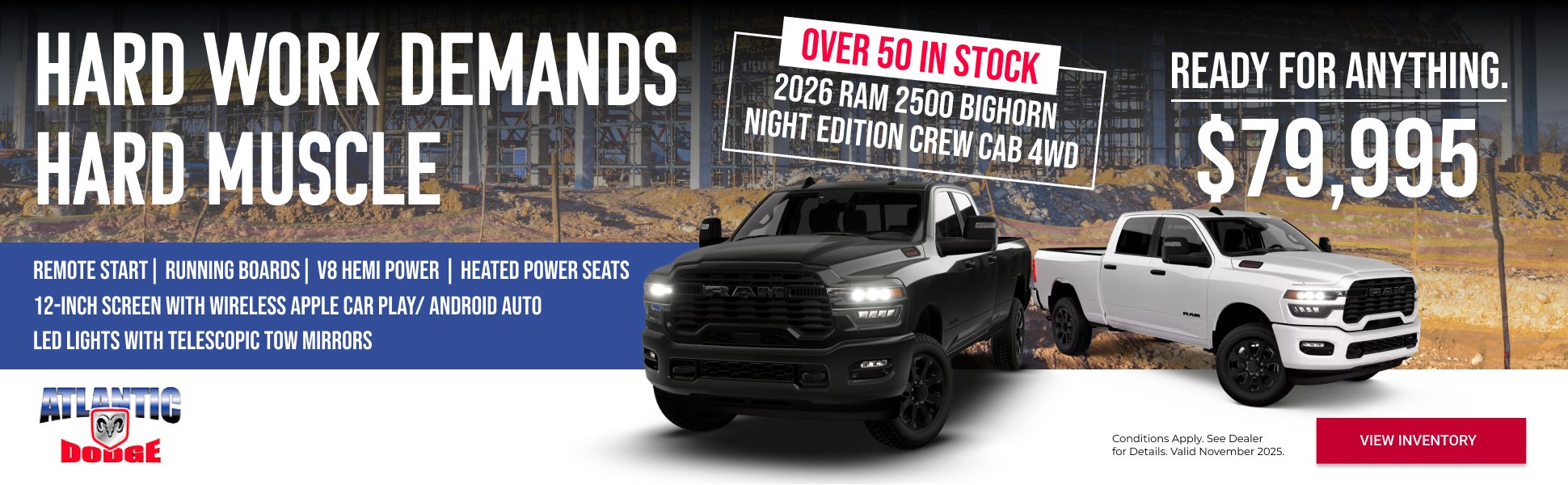 2026 RAM 2500 Bighorn Night Edition - Promo