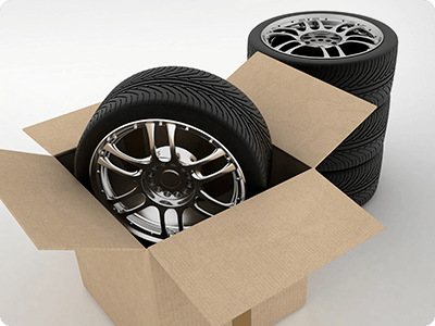 Tires in box