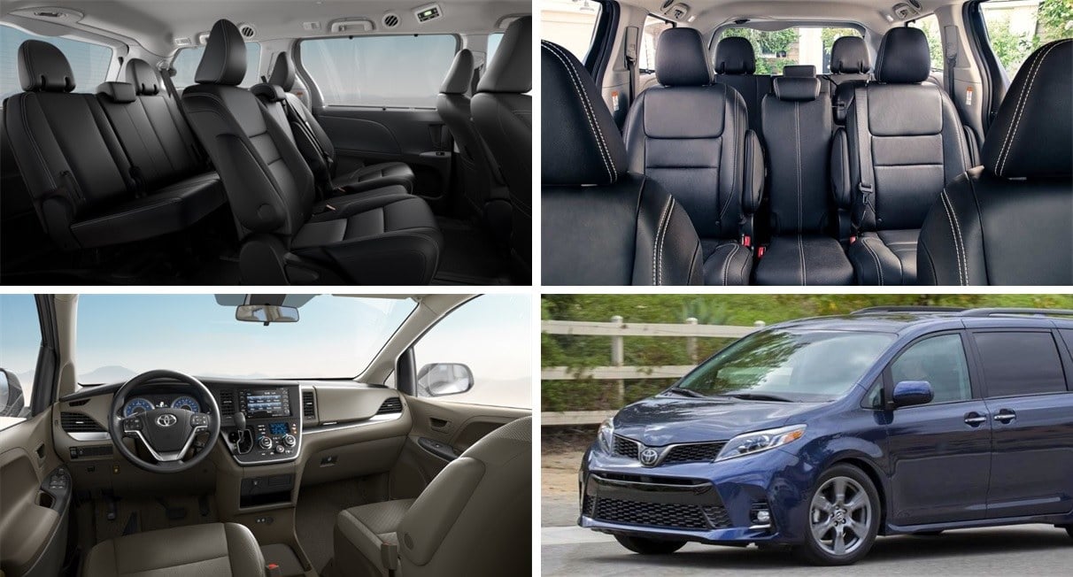 2020 Toyota Sienna interior look: Seating, cargo capacity and dash