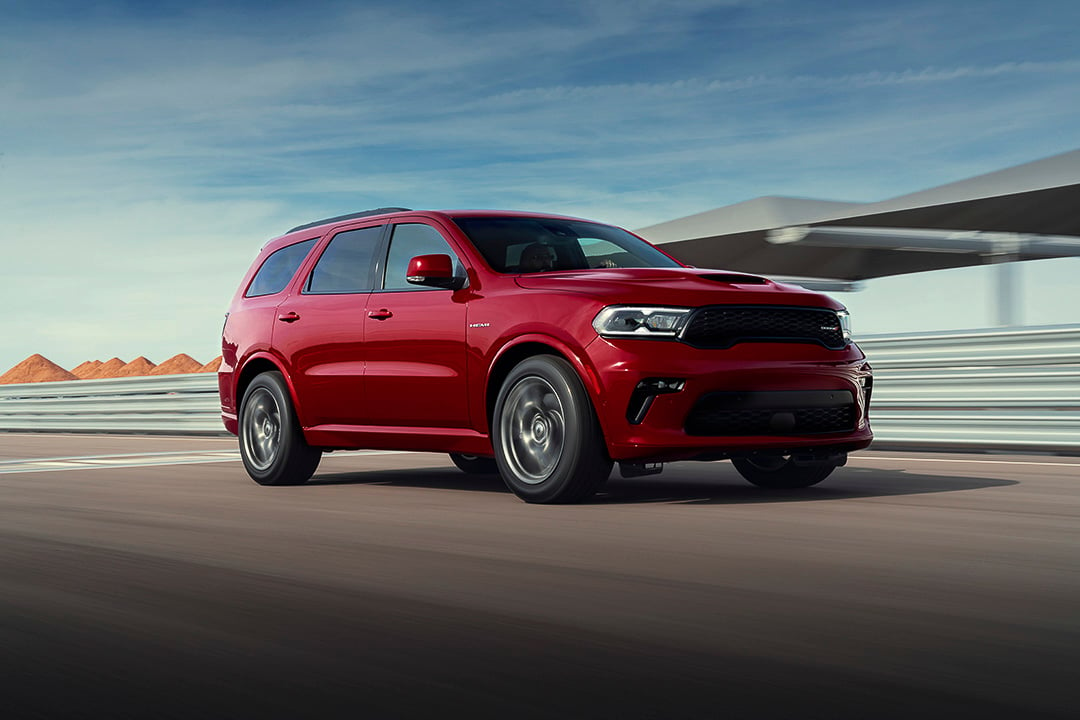 Dodge Durango 2022 on a track